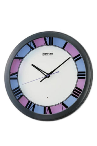 SEIKO | Round 33 cm Dial Wall Clock Black | QHA010KL