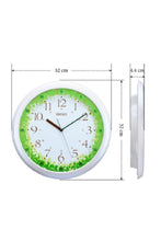 SEIKO | Round 33 cm Dial Wall Clock Green For Kid's Room | QHA010HL