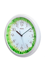 SEIKO | Round 33 cm Dial Wall Clock Green For Kid's Room | QHA010HL