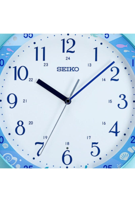 SEIKO | Round 33 cm Dial Wall Clock White For Kid's Room | QHA010ML