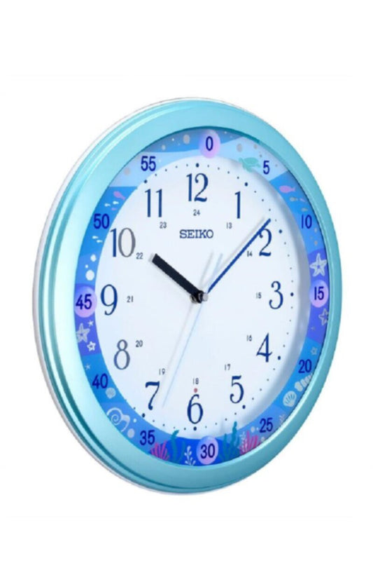 SEIKO | Round 33 cm Dial Wall Clock White For Kid's Room | QHA010ML