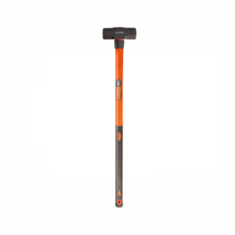 CLARKE | Sledge Hammer 8Lbs with Orange/ Black Shatter Proof Fiberglass Handle & Steel Head | SH8FC