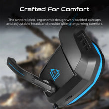 VERTUX | Ambient Noise Isolation Over-Ear Gaming Headset Blue | SHASTA.BLUE