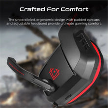 VERTUX | Ambient Noise Isolation Over-Ear Gaming Headset Red | SHASTA.RED