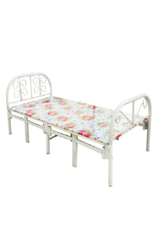 Simple Design Folding Single Bed White | 550
