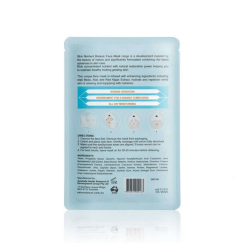 SKIN NUTRIENT | Hydrating and Aqua Replenishing Face Mask | SN0162