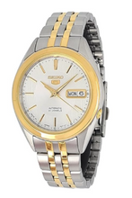 SEIKO | Stainless Steel Automatic Analog Watch for Men's Silver/Gold | SNKL24J1Q