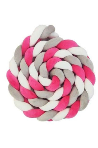 Soft Bed Bumper For Baby Crib Dark Pink | 293 1