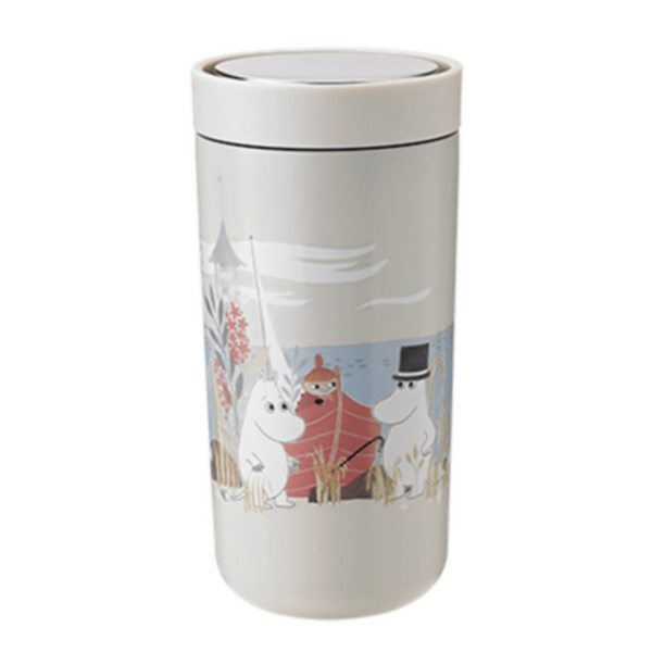 STELTON | To-Go Click Vacuum Insulated Cup 0.4ltr Soft Sand Moomin