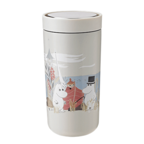 STELTON | To-Go Click Vacuum Insulated Cup 0.4ltr Soft Sand Moomin