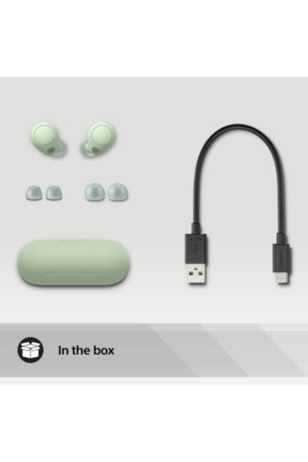 SONY | Wireless Noise Canceling Bluetooth Earbuds Green | WF-C700Â (GREEN)