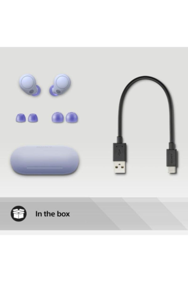 SONY | Wireless Noise Canceling Bluetooth Earbuds Purple | WF-C700Â (VIOLET)
