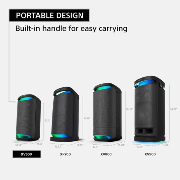 SONY | Wireless Portable Bluetooth Karaoke Party Speaker | SRS-XV500