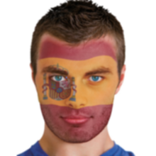 Quick Face Painting Kit with Brush (3 Packets) | SpainÂ |Â Minagination