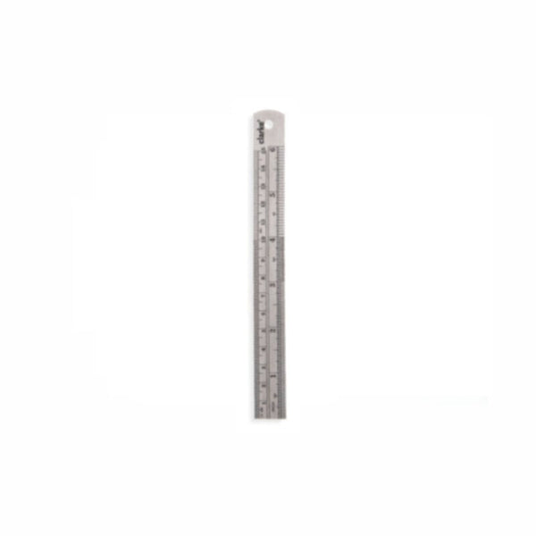 CLARKE | Steel Ruler 6" Thick Stainless Steel with Rounded Corner | SR6C