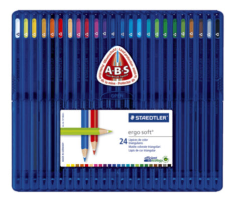 STAEDTLER | Ergosoft Coloured Pencil Set=24c | ST-157-SB24