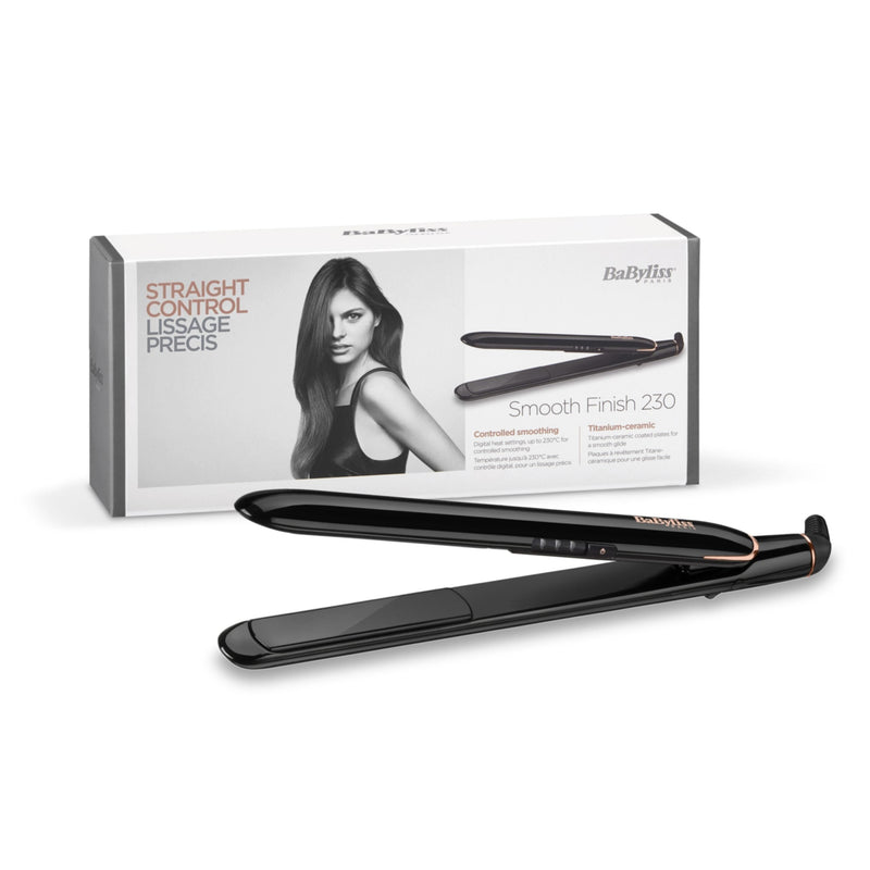 BABYLISS | Smooth Finish 230 Multi Voltage Hair Straightener | ST250SDE
