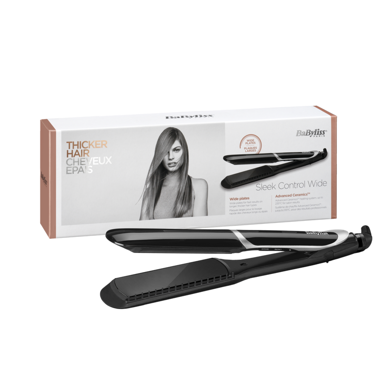 BABYLISS | Sleek Control Wide Hair Straightener | ST397SDE