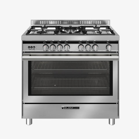 GLEM GAS | Cooker 5 Full Gas Burner 90X60cm Full Safety | ST9612RI (965RI)