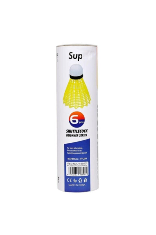 SUPREME | Sports Nylon Shuttlecock 6Pcs | JY-BS601