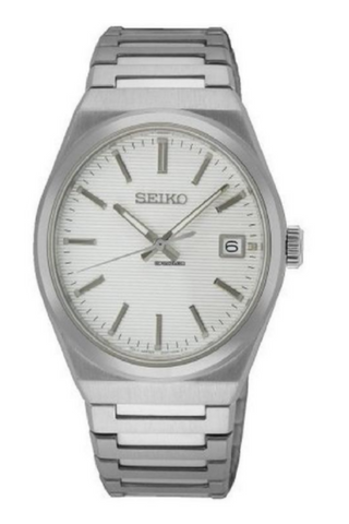 SEIKO | Classic Quartz White Dial Men's Watch | SUR553P1