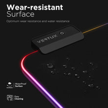 VERTUX | Game Immersion Smooth Scrolling RGB Foldable Anti- Friction Fabric LED Gaming Mouse Pad XL | SWIFTPAD-XL