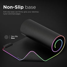 VERTUX | Game Immersion Smooth Scrolling RGB Foldable Anti- Friction Fabric LED Gaming Mouse Pad XL | SWIFTPAD-XL