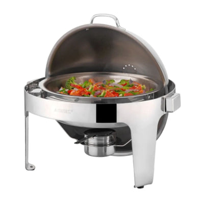 SUNNEX | Elite Stainless Steel Roll-Top Round Chafer 4Ltr X32521V | SX-031