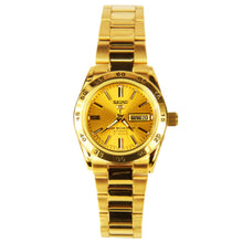 SEIKO | 5 Stainless Steel Automatic Golden Plated Dress Ladies Sports Watch | SYMG44J1Q