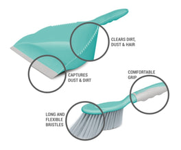 SPOTZERO | Dustpan Set with Brush | SZR-0115