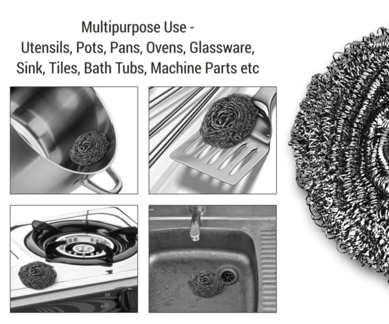 SPOTZERO | Stainless Steel Scourer Pac 5pc | SZR-0264