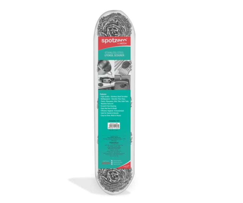 SPOTZERO | Stainless Steel Scourer Pac 5pc | SZR-0264