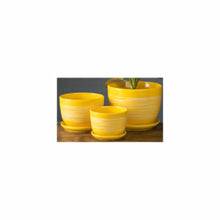 Table Ceramic Pot Suit for Plants 3-Piece Set