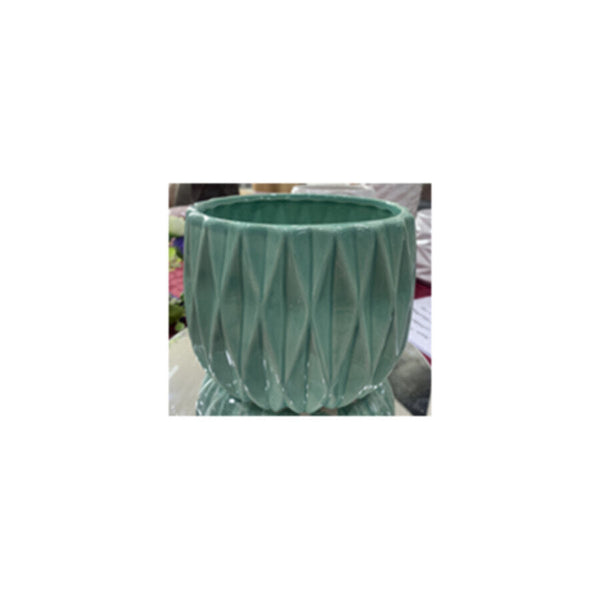 Table Ceramic Pot for Plants Single Pcs | 14.5x14.5x11.5CM |