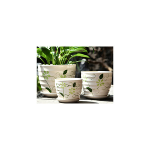 Table Ceramic Pot for Plants Single | 14cm X 11cm