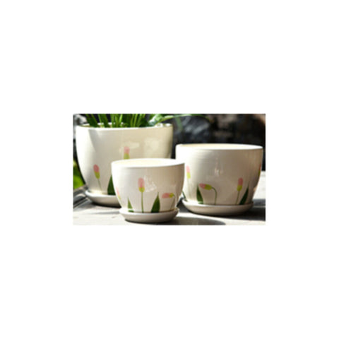 Table Ceramic Pot for Plants Single | 14cm X 10cm