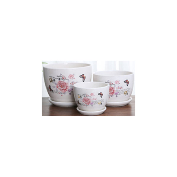 Table Ceramic Pot for Plants Single | 17cm X 14cm