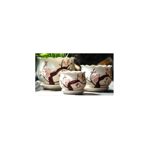 Table Ceramic Pot for Plants Single | 17cm X 14cm