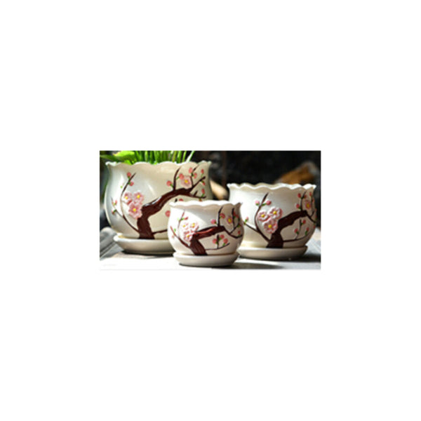 Table Ceramic Pot for Plants Single | 14cm X 10cm