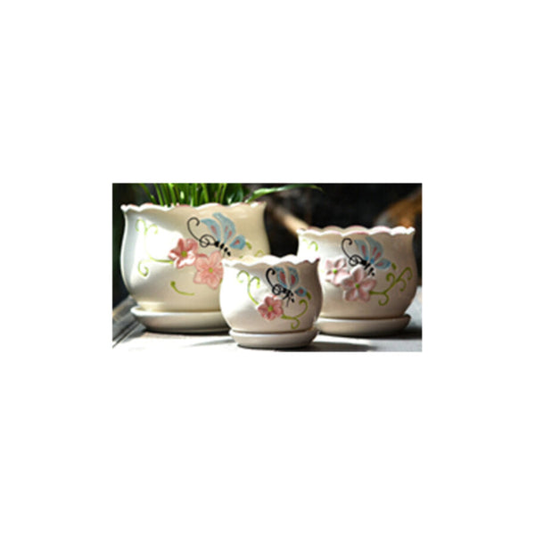 Table Ceramic Pot for Plants Single | 14cm X 10cm