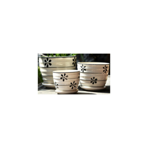 Table Ceramic Pot for Plants Single | 17cm X 14cm