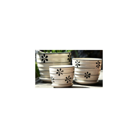 Table Ceramic Pot for Plants Single | 14cm X 10cm