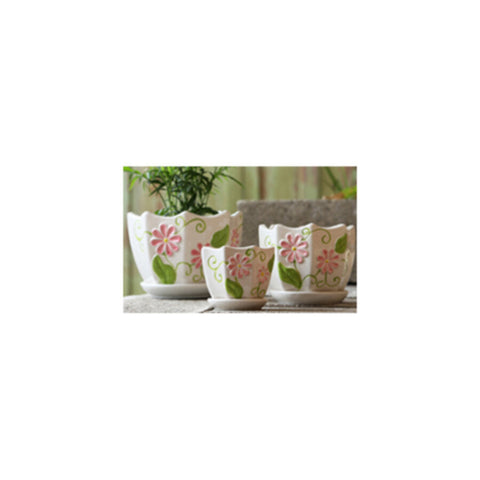 Table Ceramic Pot for Plants Single | 17cm X 14cm