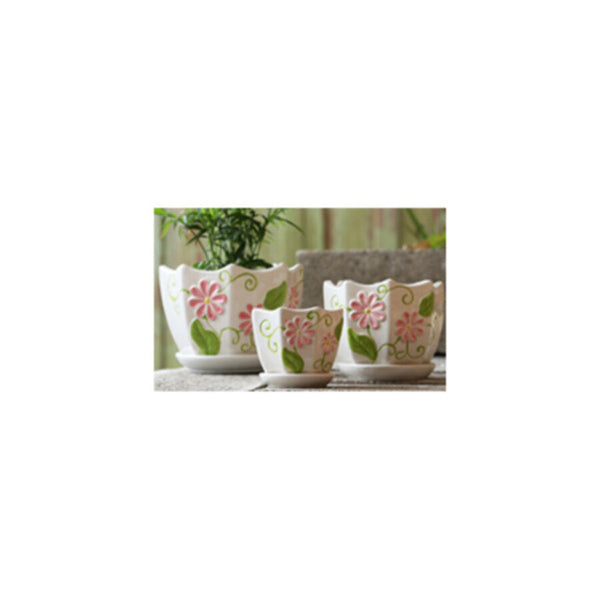 Table Ceramic Pot for Plants Single | 14cm X 10cm