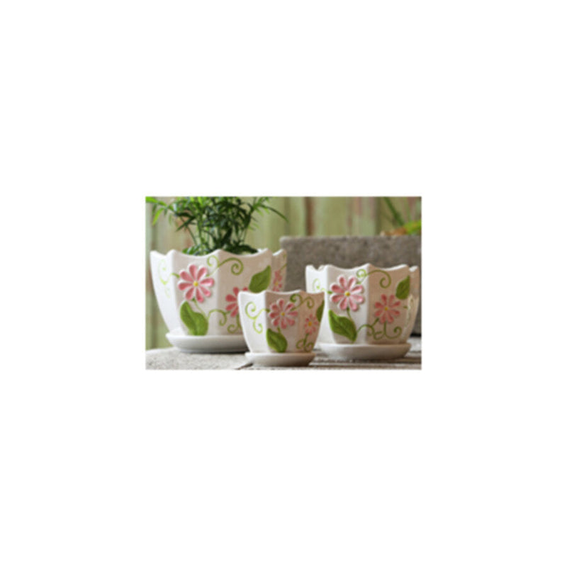 Table Ceramic Pot for Plants Single | 14cm X 10cm