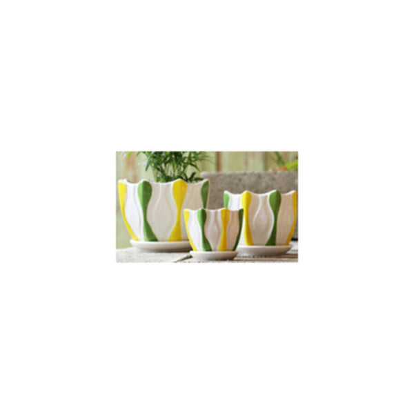 Table Ceramic Pot for Plants Single | 14cm X 10cm