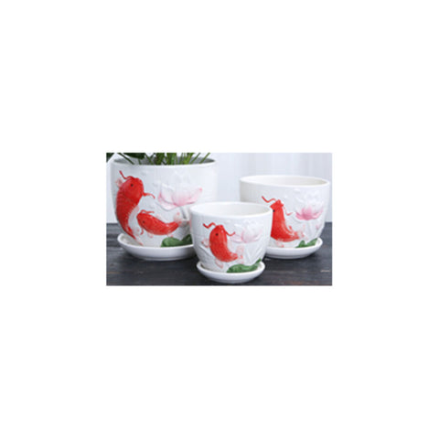 Table Ceramic Pot for Plants Single | 17cm X 14cm