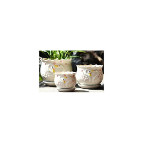 Table Ceramic Pot for Plants Single | 17cm X 14cm