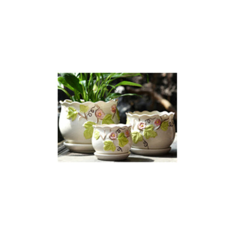 Table Ceramic Pot for Plants Single | 17cm X 14cm