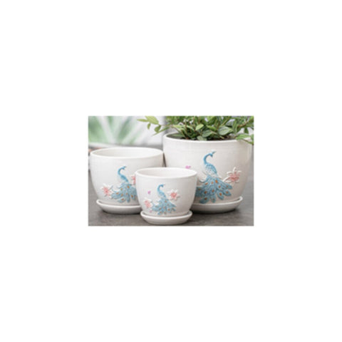Table Ceramic Pot for Plants Single | 14cm X 11cm
